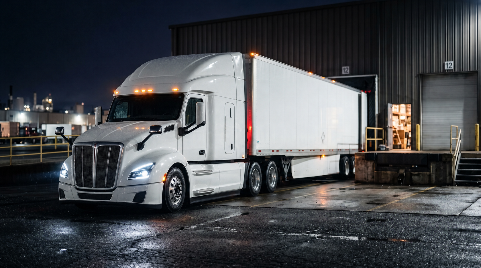 Daats truck at a loading dock